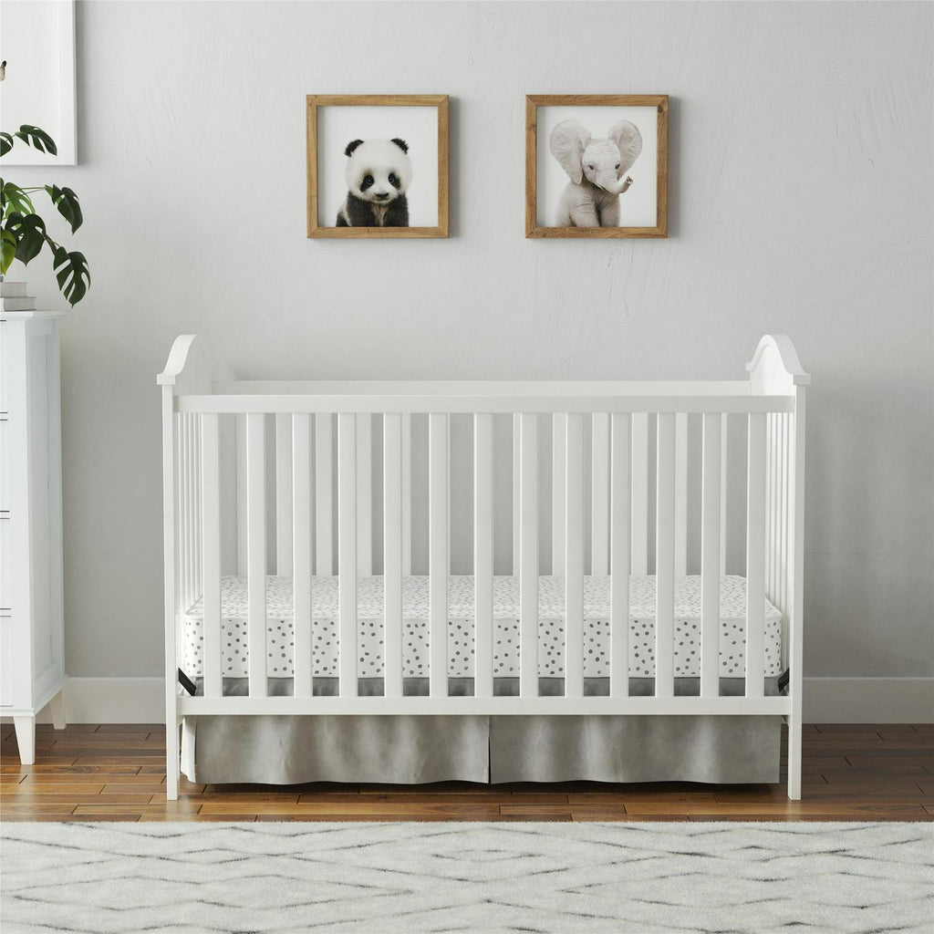 Baby Relax Adele 3 - in - 1 Convertible Crib. White