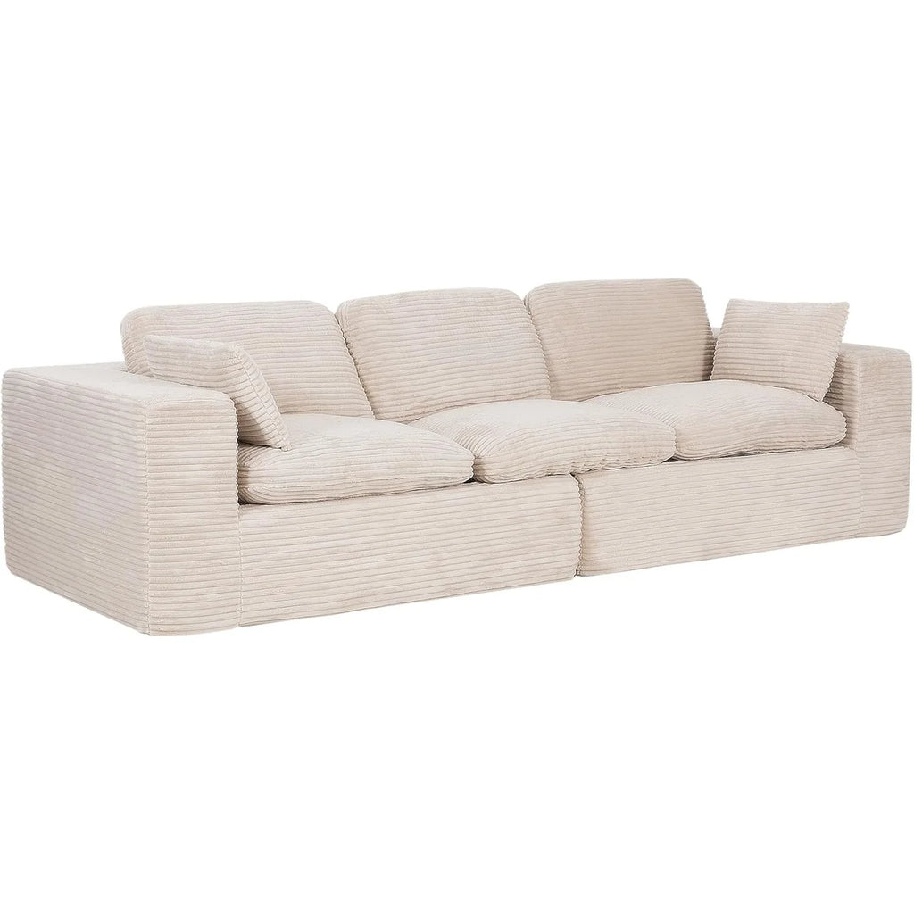 AECOJOY 110" Oversized Sofa for Living Room, 3 Seater Cloud Boneless Couch with Fluffy Seat Cushions