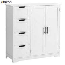 Load image into Gallery viewer, Ktaxon Wooden Bathroom Floor Cabinet with 4 Drawers &amp; 1 Cupboard for Living Room Entryway, White