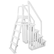 Load image into Gallery viewer, Deluxe A-Frame Above-Ground Swimming Pool Ladder Large Entry Non