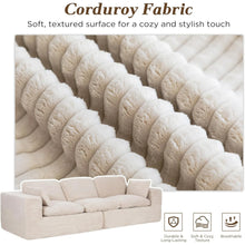 Load image into Gallery viewer, AECOJOY 110" Oversized Sofa for Living Room, 3 Seater Cloud Boneless Couch with Fluffy Seat Cushions