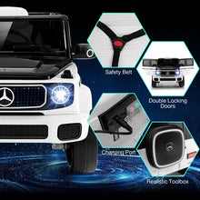 Load image into Gallery viewer, 12V 4WD Kids Ride On Car, Licensed Mercedes-Benz EQG Battery Powered Electric Vehicle with Remote Control &amp; Music