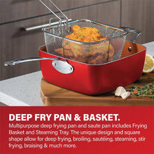 Load image into Gallery viewer, Gotham Steel 32 Pcs Pots and Pans Set Non Stick, Cookware Set with Bakeware and Premium Food Storage Set Nonstick Pots and Pans Set, Red