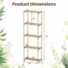 Load image into Gallery viewer, Tangkula 4/5-Tier Solid Wood Bookshelf for Home Office - 1 / 5-Tier