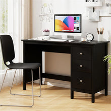 Load image into Gallery viewer, Computer Desk with 3 Storage Drawers, 48" Modern Home Office Desk with Spacious Desktop, Compact Study Writing Desk Workstation for Bedroom