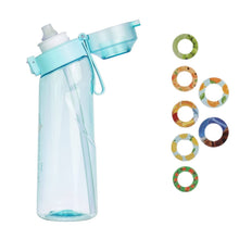 Load image into Gallery viewer, Ecenur Sports Air Water Bottle Tritan 650ml Starter Up Set Drinking Bottles with 7 Flavour Pods Scented for Flavouring 0 Sugar, 0 Calorie (Blue)
