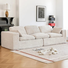 Load image into Gallery viewer, AECOJOY 110" Oversized Sofa for Living Room, 3 Seater Cloud Boneless Couch with Fluffy Seat Cushions