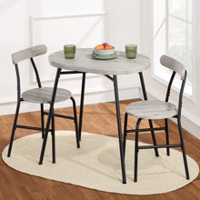 Load image into Gallery viewer, Best Choice Products 3 - Piece Modern Oval Dining Table Set, Small Kitchen Dinette W/ 2 Chairs - Black/Black - Natural/Black