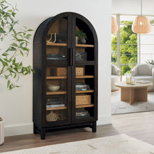 Load image into Gallery viewer, Better Homes &amp; Gardens Juliet Arch Accent Cabinet, Black Finish