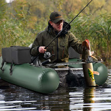 Load image into Gallery viewer, Inflatable Fishing Float Tube with 2 Large Storage Pockets, Angling Base, 20" Fish Ruler &amp; 4 Motor Buckles, 352LBS Capacity Belly Boat for Fly Fishing