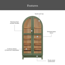 Load image into Gallery viewer, Better Homes &amp; Gardens Juliet Arch Accent Cabinet, Black Finish