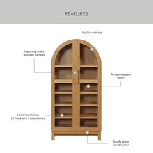 Load image into Gallery viewer, Better Homes &amp; Gardens Juliet Arch Accent Cabinet, Black Finish