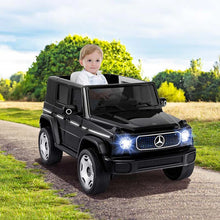 Load image into Gallery viewer, 12V 4WD Kids Ride On Car, Licensed Mercedes-Benz EQG Battery Powered Electric Vehicle with Remote Control &amp; Music