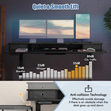 Load image into Gallery viewer, Electric Standing Desk with 2 Drawers, 3 Memory Positions, 63" x 24" Height Adjustable Electric Sit Stand Desk for Home Office Bedroom