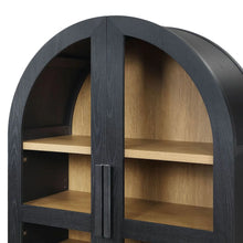 Load image into Gallery viewer, Better Homes &amp; Gardens Juliet Arch Accent Cabinet, Black Finish