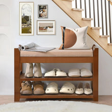 Load image into Gallery viewer, Shoe Rack for Front Door Entrance, 28 Entryway Bench with Coat Rack, Hall Tree Shoe Bench with Storage for Entry, Hallway, Bedroom, Living Room