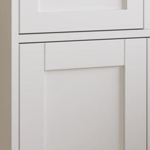 Load image into Gallery viewer, Ktaxon Wooden Bathroom Floor Cabinet with 4 Drawers &amp; 1 Cupboard for Living Room Entryway, White