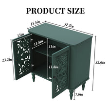 Load image into Gallery viewer, HLR 48" Accent Cabinet with 4 Doors, Vintage Hollow Carving Storage Credenza, Sideboards and Buffets Cabinet for Living Room, Kitchen, Dining Room, Entryway