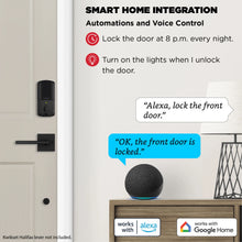 Load image into Gallery viewer, Kwikset Halo Touchscreen Wi - Fi Smart Deadbolt Hardware Lock with Smartkey Satin Nickel