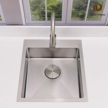 Load image into Gallery viewer, 17 in Bar Sink Drop in - Small Kitchen Sink, Modern 18 Gauge Stainless Steel Sink with Brushed Finish, 17"x19"x6" Single Bowl Kitchen Sinks for RV, Prep, and Outdoor Use