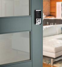 Load image into Gallery viewer, Kwikset Halo Touchscreen Wi - Fi Smart Deadbolt Hardware Lock with Smartkey Satin Nickel