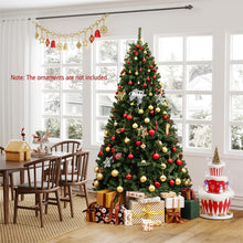 Load image into Gallery viewer, 6/7/8FT Pre-Lit Artificial Christmas Tree, Hinged Xmas Tree with Remote, Warm White LED Lights, Timer, Adjustable Lighting Modes for Holiday Decor