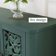 Load image into Gallery viewer, HLR 48" Accent Cabinet with 4 Doors, Vintage Hollow Carving Storage Credenza, Sideboards and Buffets Cabinet for Living Room, Kitchen, Dining Room, Entryway