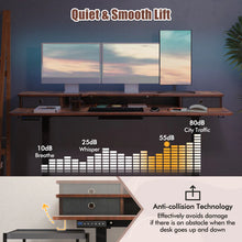 Load image into Gallery viewer, Electric Standing Desk with 2 Drawers, 3 Memory Positions, 63" x 24" Height Adjustable Electric Sit Stand Desk for Home Office Bedroom