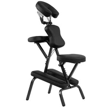 Load image into Gallery viewer, Portable Lightweight Massage Chair, PU Leather Tattoo Spa Chair with Thickened Sponge &amp; Carrying Bag, Folding Travel Chair for Massage Therapy