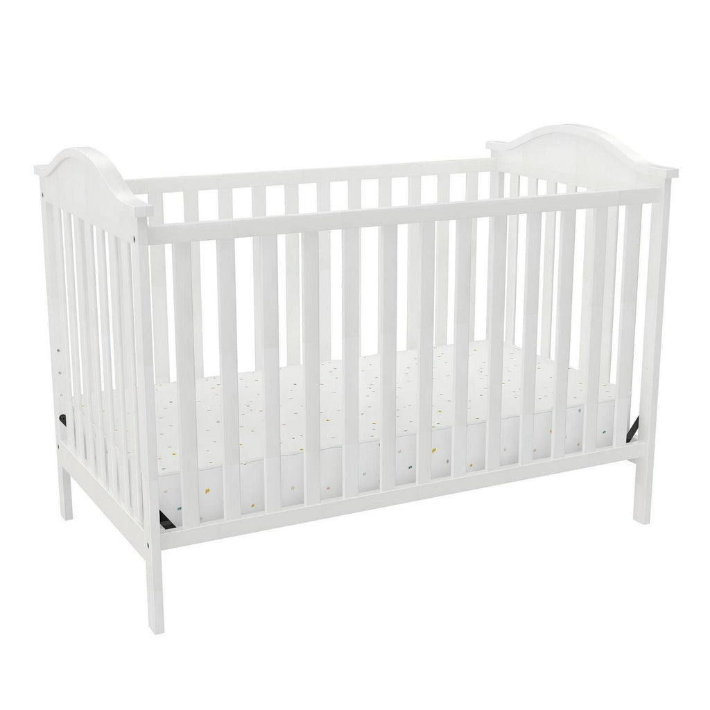Baby Relax Adele 3 - in - 1 Convertible Crib. White