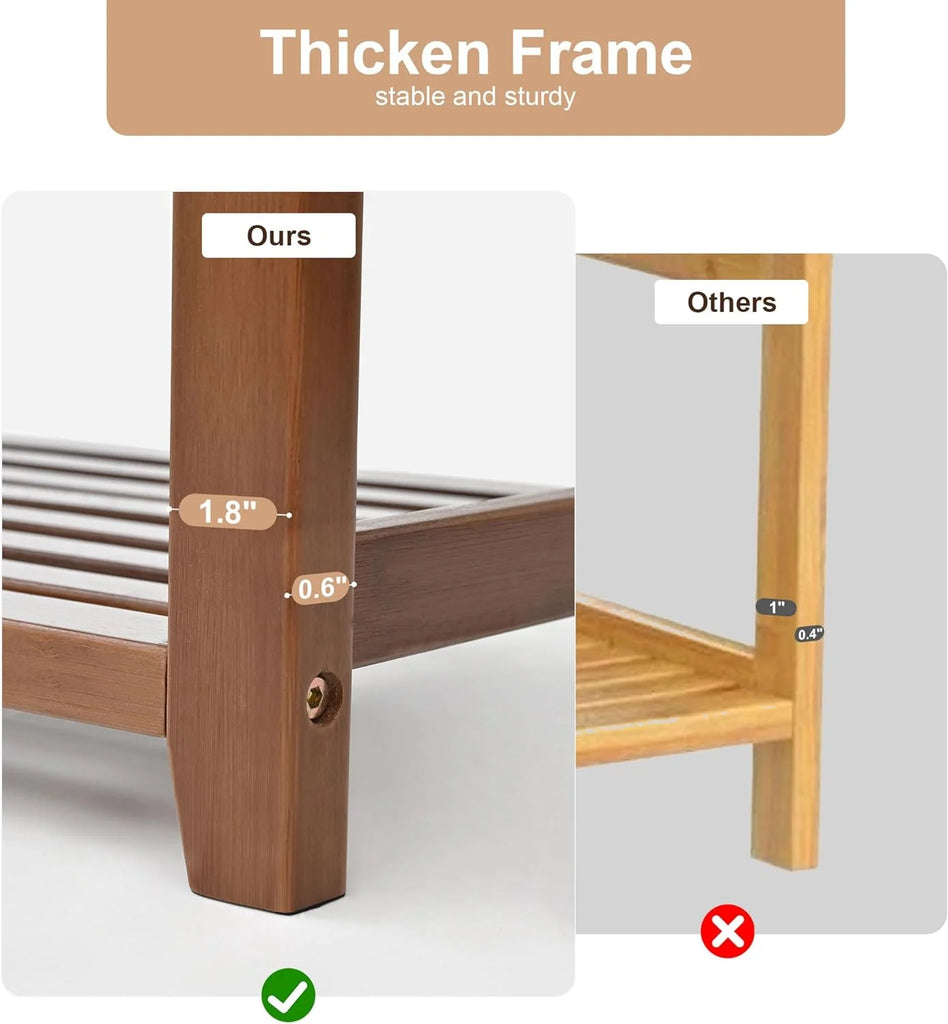 Shoe Rack for Front Door Entrance, 28 Entryway Bench with Coat Rack, Hall Tree Shoe Bench with Storage for Entry, Hallway, Bedroom, Living Room