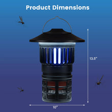 Load image into Gallery viewer, Tangkula Bug Zapper Outdoor Mosquito Killer Fly Traps with 3 Adjustable Lighting Modes