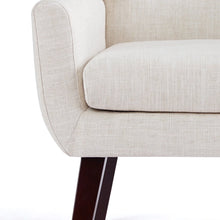 Load image into Gallery viewer, HUIMO Accent Chair, Button - Tufted Upholstered Living Room Chairs, Mid Century Modern Comfy Reading Chairs for Bedroom, Living Room, Beige