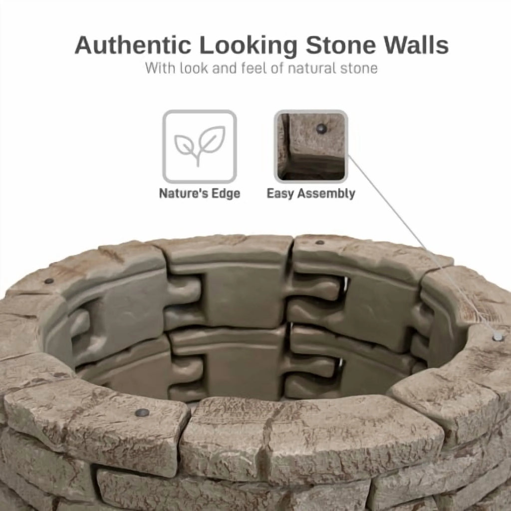 RTS Home Accents Rock Lock Raised Garden Bed Curved Rock (Pack of 4)