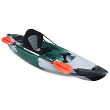 Load image into Gallery viewer, Sit-on-Top Fishing Kayak with Aluminum Paddle, 4 Fishing Rod Holders &amp; Padded Seat, 9.7FT 1-Person Recreational Touring Kayak for Lake, River, Ocean