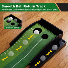 Load image into Gallery viewer, Tangkula Putting Green Indoor Golf Putting Mat 3 Putting Practice Balls Golf Training Aid for Home Office &amp; Outdoors