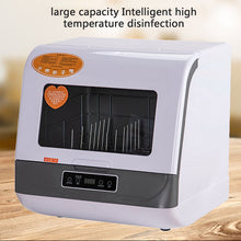 Load image into Gallery viewer, 110V 800W Countertop Dishwasher Stainless Steel, 3 Wash Modes + Fruit Wash, Touch Control, Space Saving, Ideal for Small Kitchens &amp; Rvs