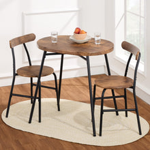 Load image into Gallery viewer, Best Choice Products 3 - Piece Modern Oval Dining Table Set, Small Kitchen Dinette W/ 2 Chairs - Black/Black