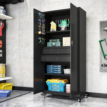 Load image into Gallery viewer, AECOJOY 71" Metal Garage Storage Cabinet with Drawers and Wheel