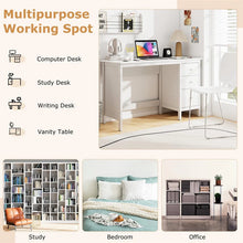 Load image into Gallery viewer, Computer Desk with 3 Storage Drawers, 48" Modern Home Office Desk with Spacious Desktop, Compact Study Writing Desk Workstation for Bedroom
