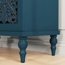 Load image into Gallery viewer, HLR 48" Accent Cabinet with 4 Doors, Vintage Hollow Carving Storage Credenza, Sideboards and Buffets Cabinet for Living Room, Kitchen, Dining Room, Entryway