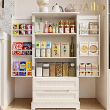 Load image into Gallery viewer, Aiho Storage Cabinet with 2 Doors &amp; 2 Drawer, Pantry Cabinet for Kitchen, Studio, Living Room - White