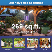 Load image into Gallery viewer, Tangkula 3-Petal Foldable Bug Zapper Adjustable Lighting Modes Type-C Rechargeable