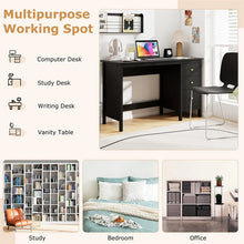 Load image into Gallery viewer, Computer Desk with 3 Storage Drawers, 48" Modern Home Office Desk with Spacious Desktop, Compact Study Writing Desk Workstation for Bedroom