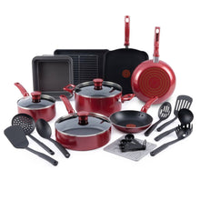 Load image into Gallery viewer, T-Fal B496SLDI Kitchen Solutions 21pc Cookware Set, Red