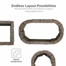 Load image into Gallery viewer, RTS Home Accents Rock Lock Raised Garden Bed Curved Rock (Pack of 4)