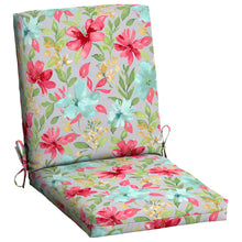 Load image into Gallery viewer, Mainstays 43 inch x 20 inch Multi-Color Floral Rectangle Outdoor Chair Cushion, 1 Piece, Size: 20 x 43