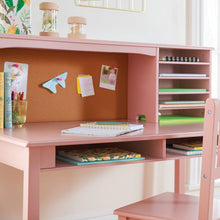 Load image into Gallery viewer, Guidecraft Kids Media Desk and Chair Set - Gray: Kids Desk and Chair Set, Study Table for Kids with Hutch and Shelf, Wood Bedroom Furniture Set