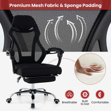 Load image into Gallery viewer, Mesh Office Chair Ergonomic Desk Chair with Footrest and Tilting Backrest, High Back Recliner Swivel Task Chair for Home Office