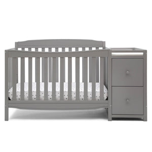 Delta Children Mason 6 - in - 1 Convertible Crib and Changer. Gray